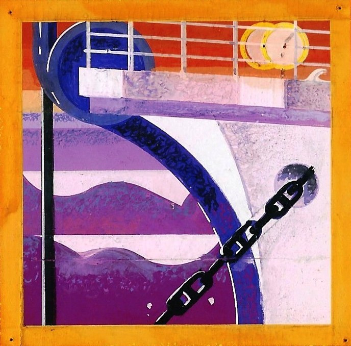 Cable Ship Display original art work