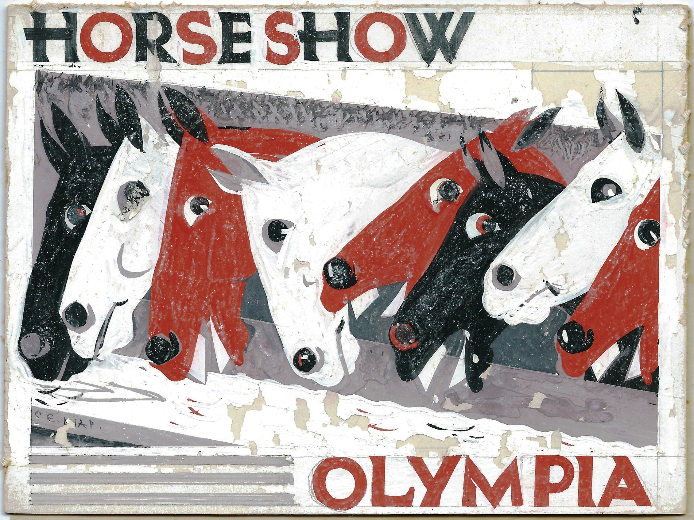 Horse Show Olympia original artwork