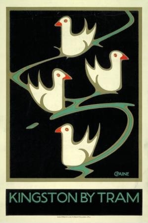 Kingston by Tram CP 1920