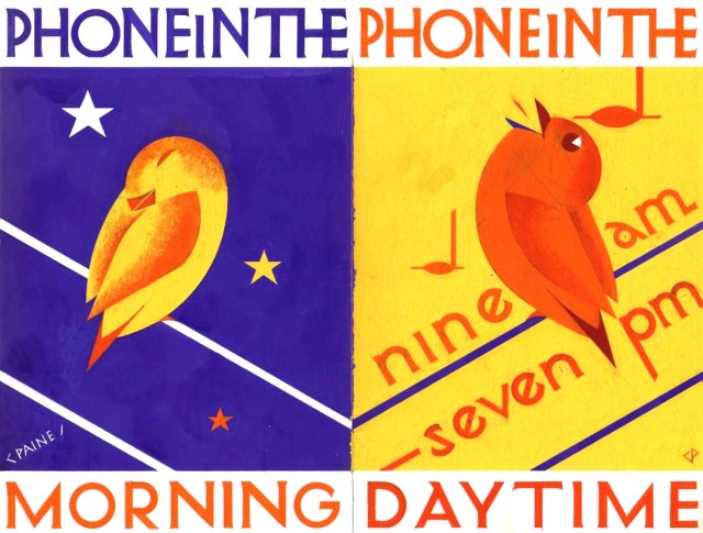 Telephone service ad