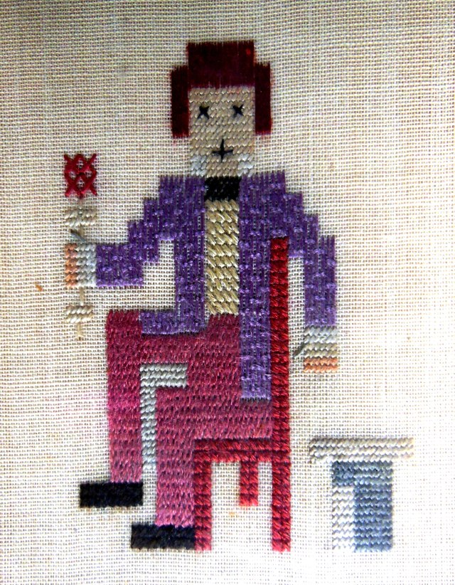 Study for Telegram by Royal School of Needlework
