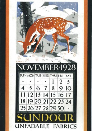Sundour Calendar November 1928 1