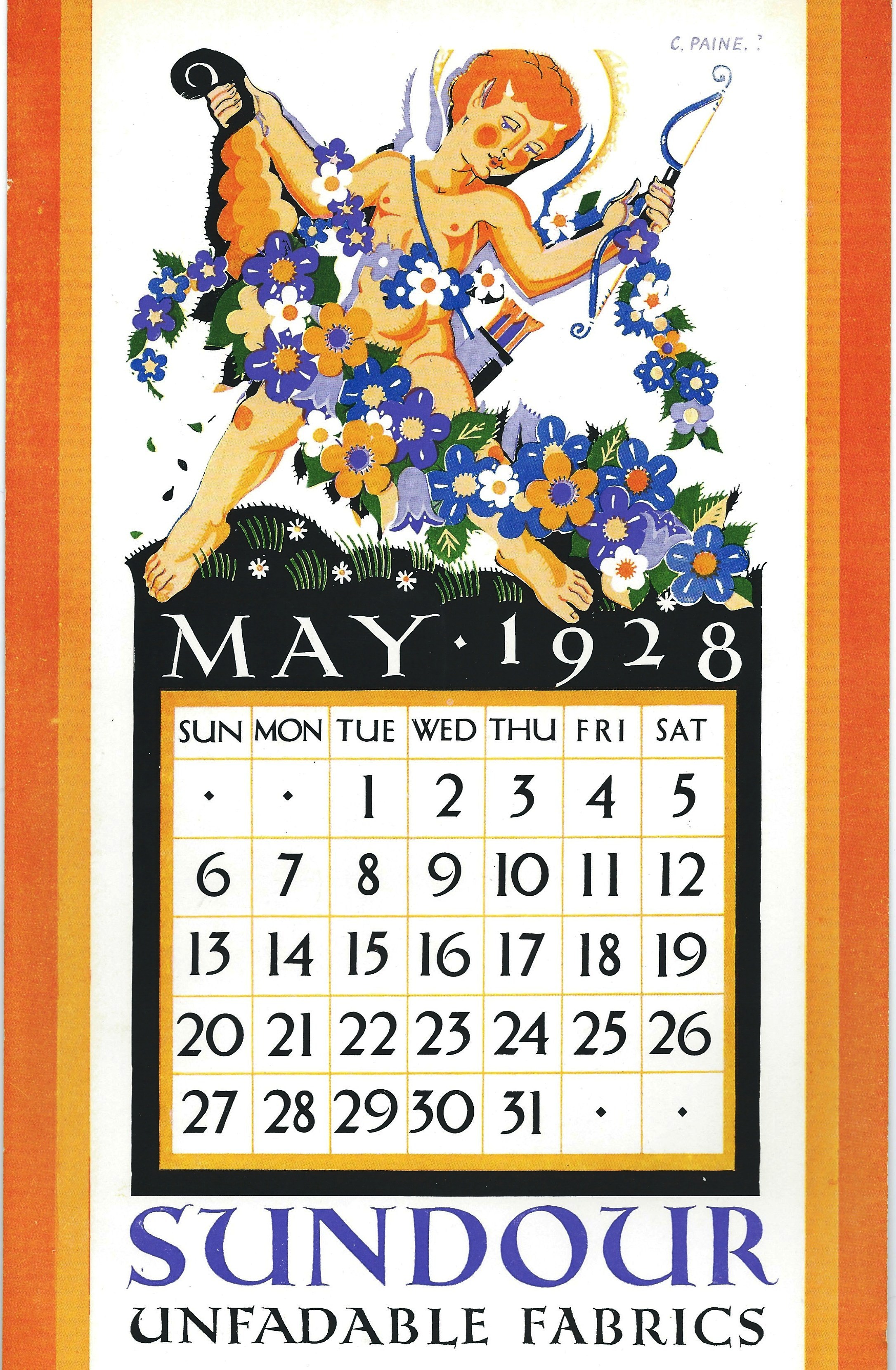 Sundour Calendar May 1928 1
