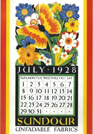 Sundour Calendar July 1928 1