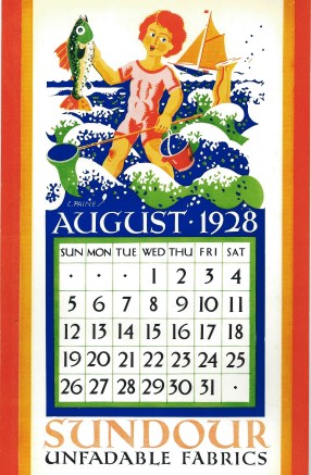 Sundour Calendar August 1928 2