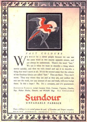 AA Fast Colours Sundour ad