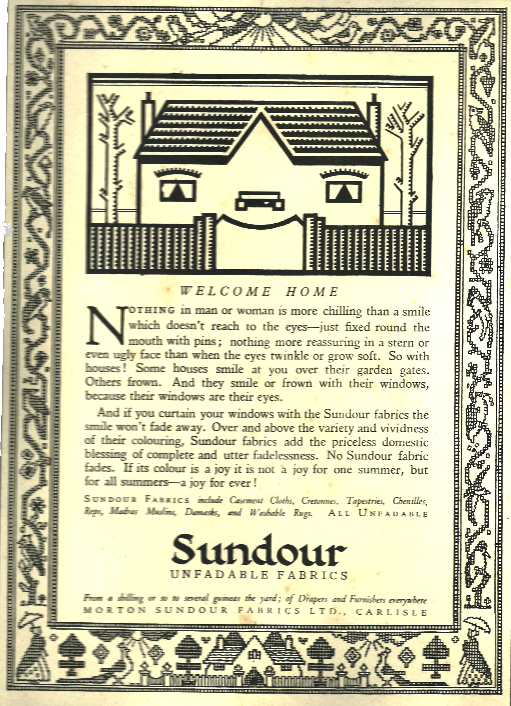Welcome Home - Sundour ad