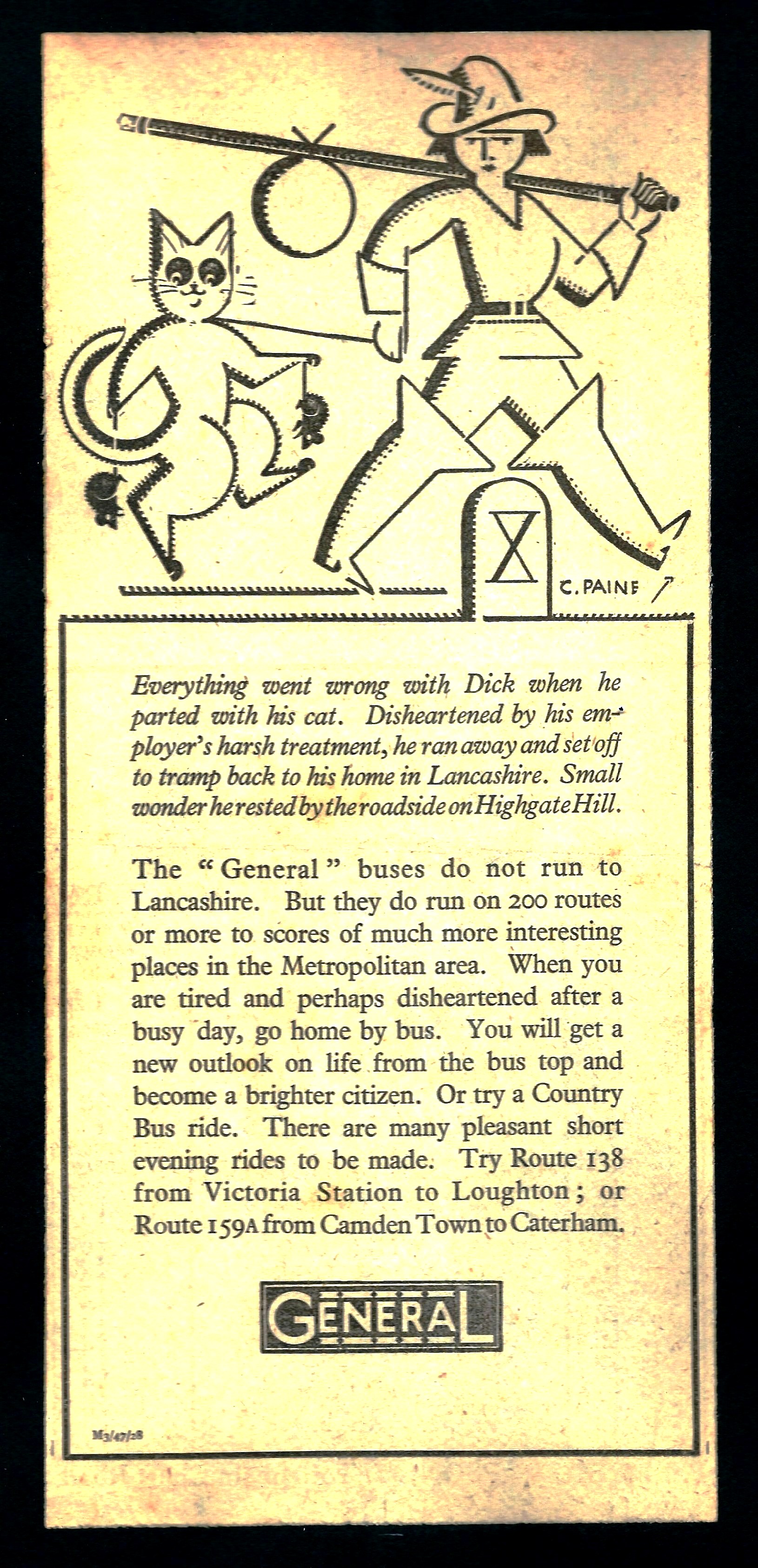 General Bus Coy. - Dick Whittington and cat