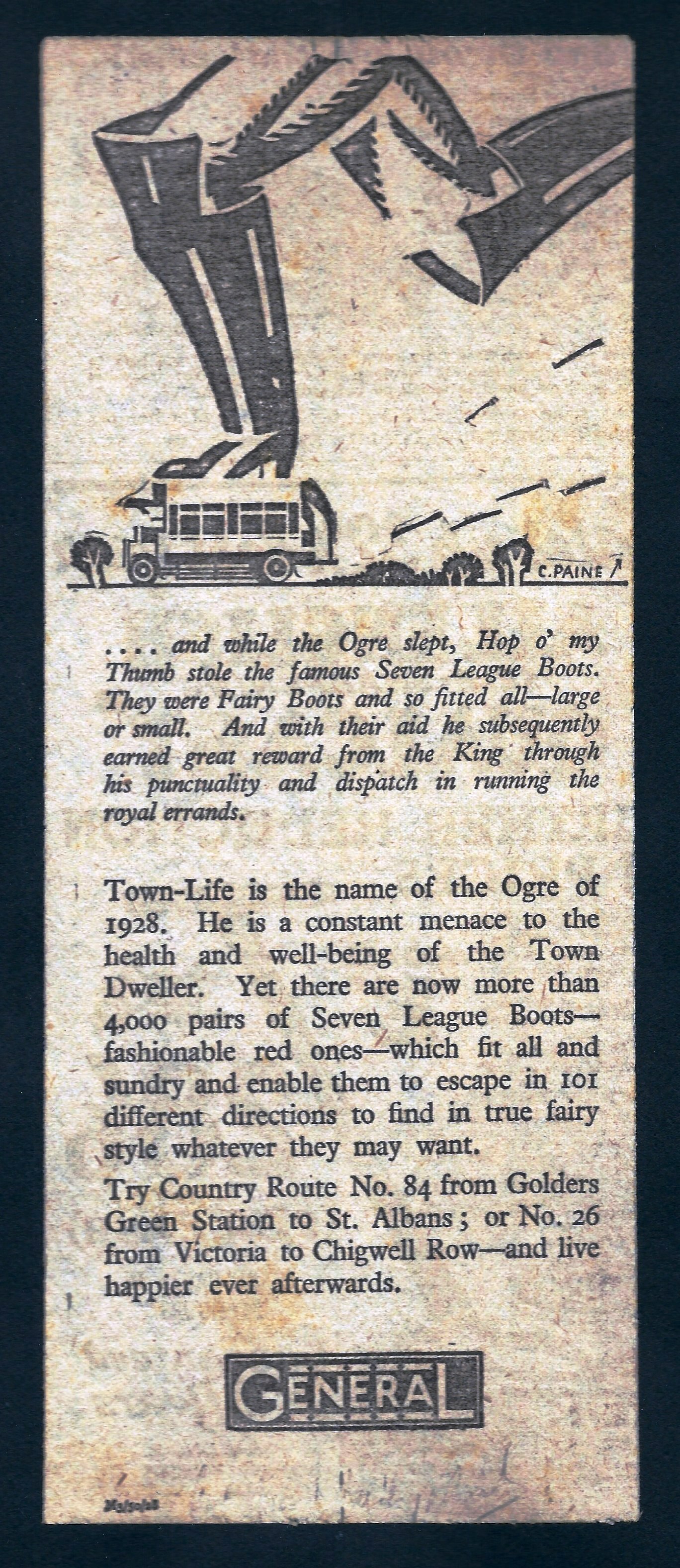 General - Ogre's seven league boots 1928