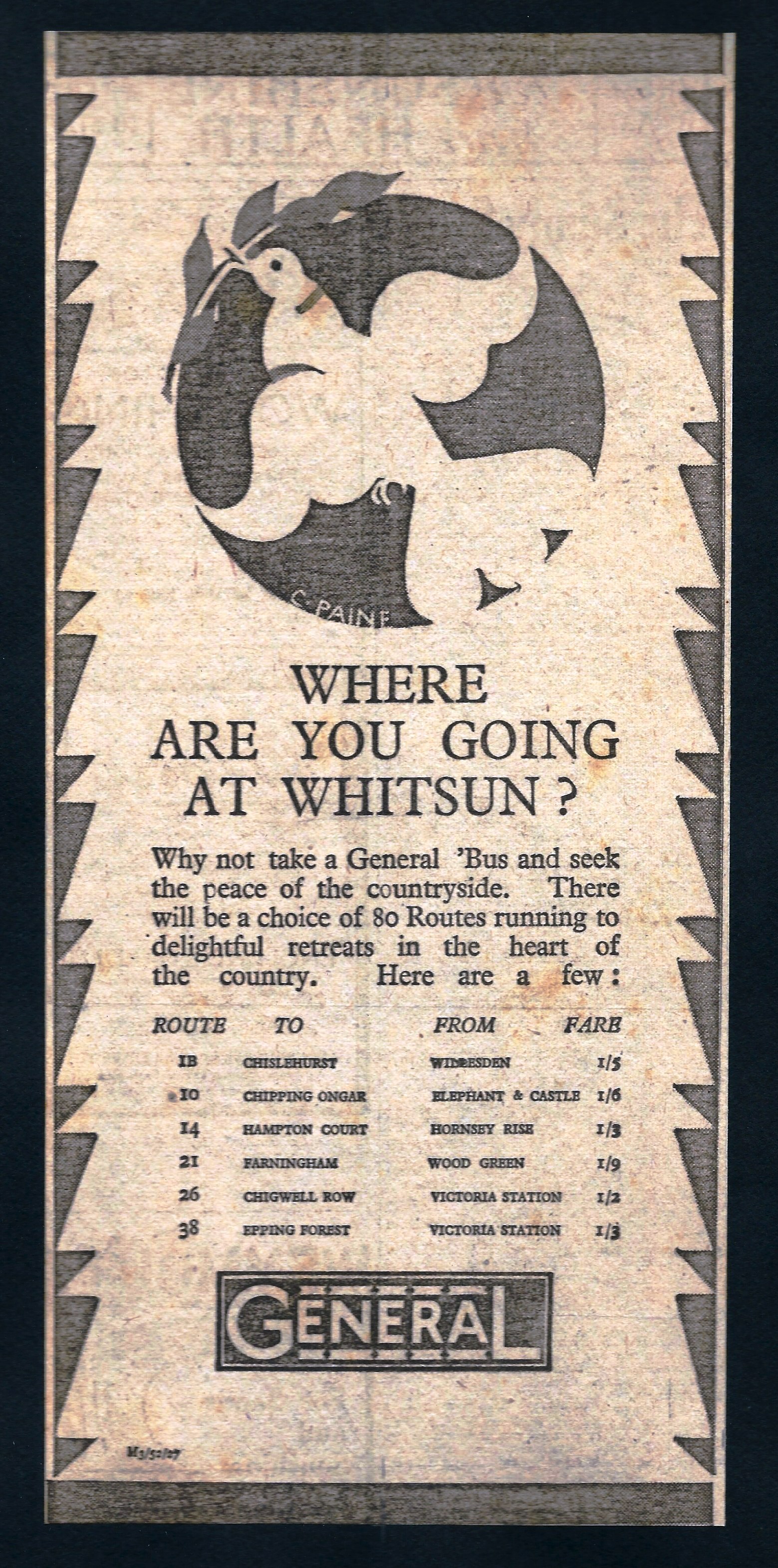 General - Where are you going at Whitsun