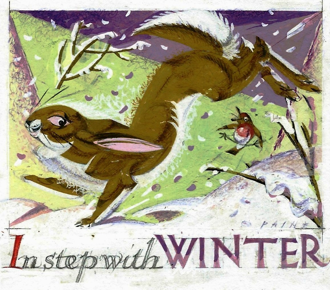 In Step with Winter original artwork