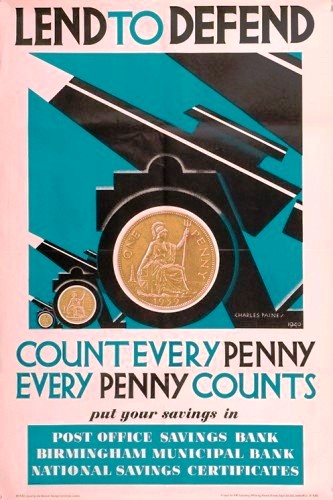 Lend to Defend London 1940 Original offset lithograph, published by H.M. Stationery Office, printed by Vincent, Brooks Day &amp; Son Ltd., London, 1940