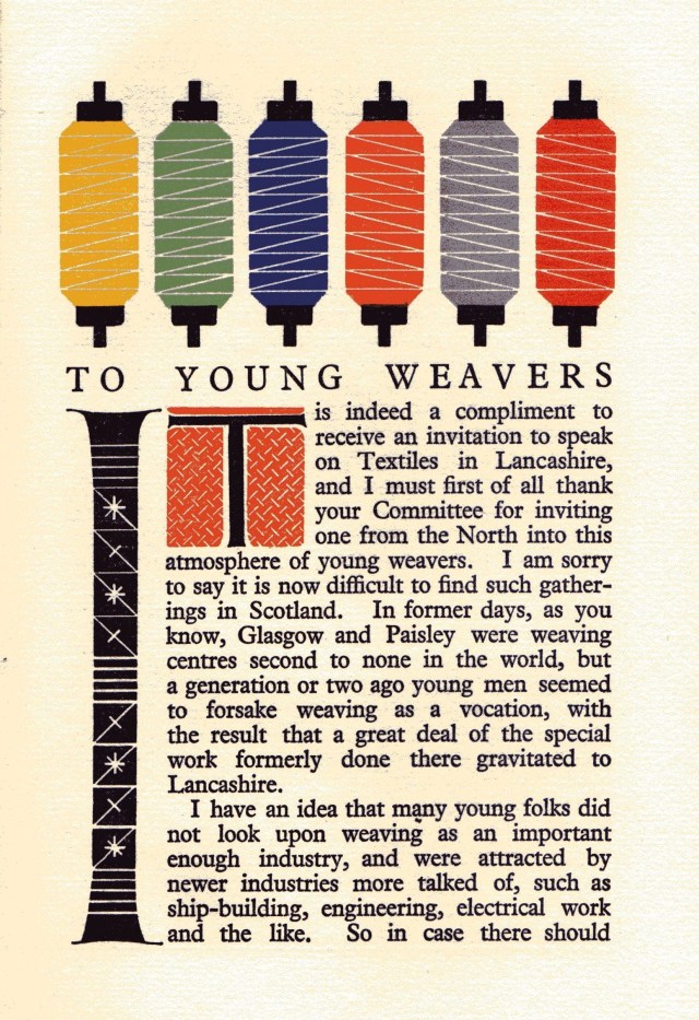 To Young Weavers page 1