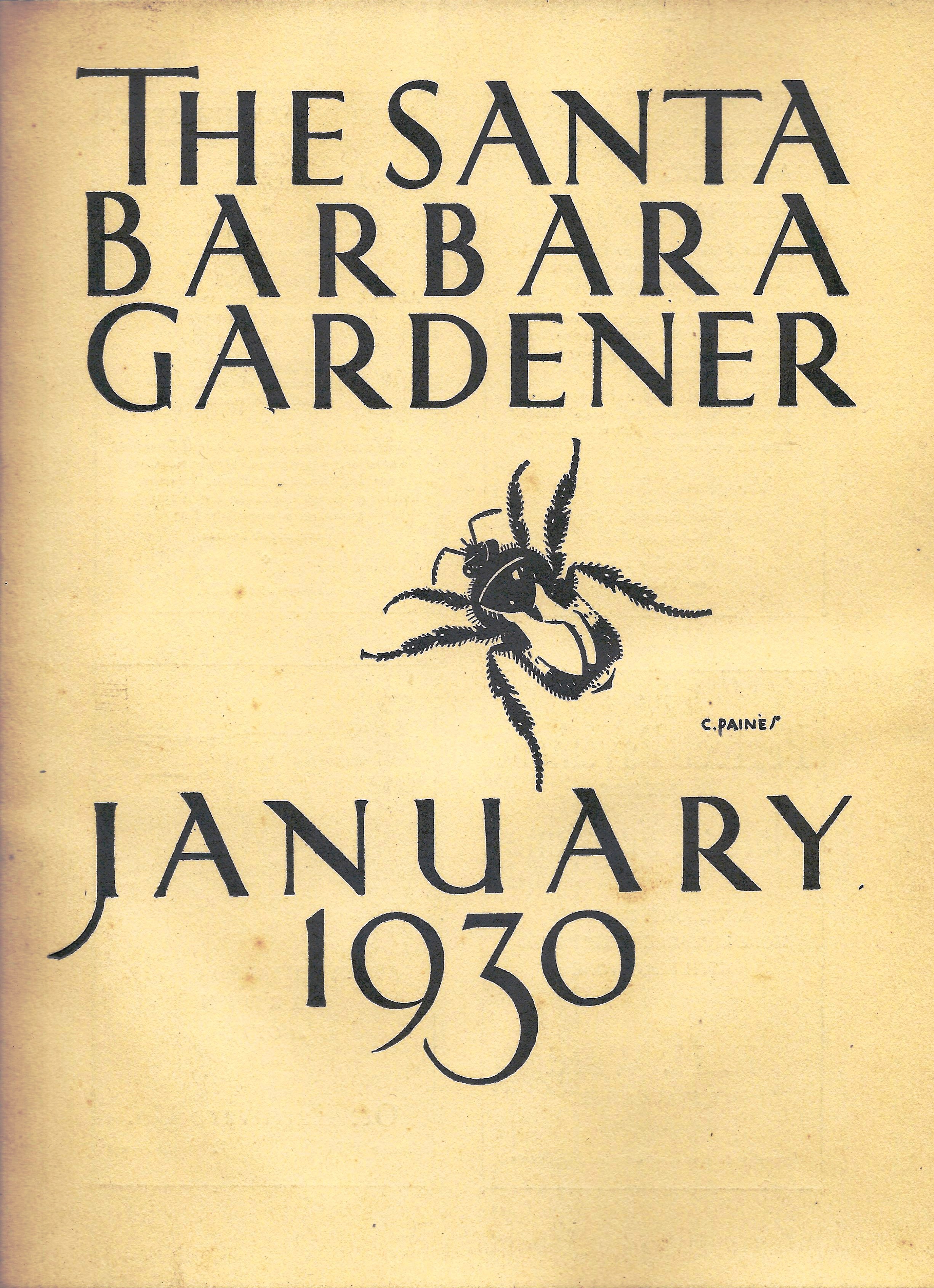 Santa Barbara Gardener January 1930