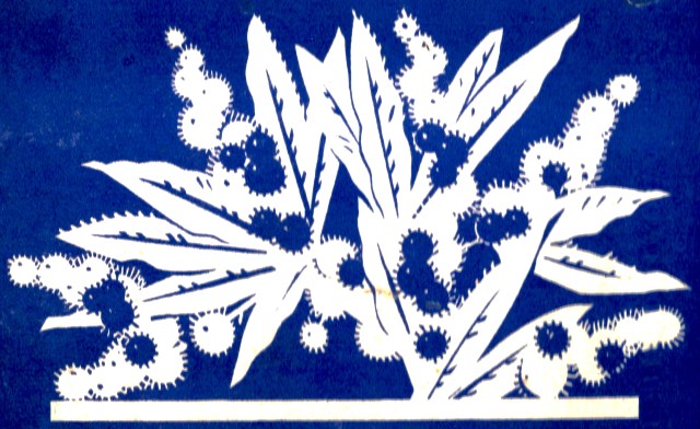 3 Flowers and leaves design - first page CP's Sundour folder