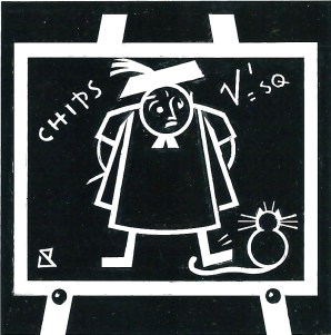 16 End of term Bk 2 8 original artwork - teacher caricature on board - Copy - Copy