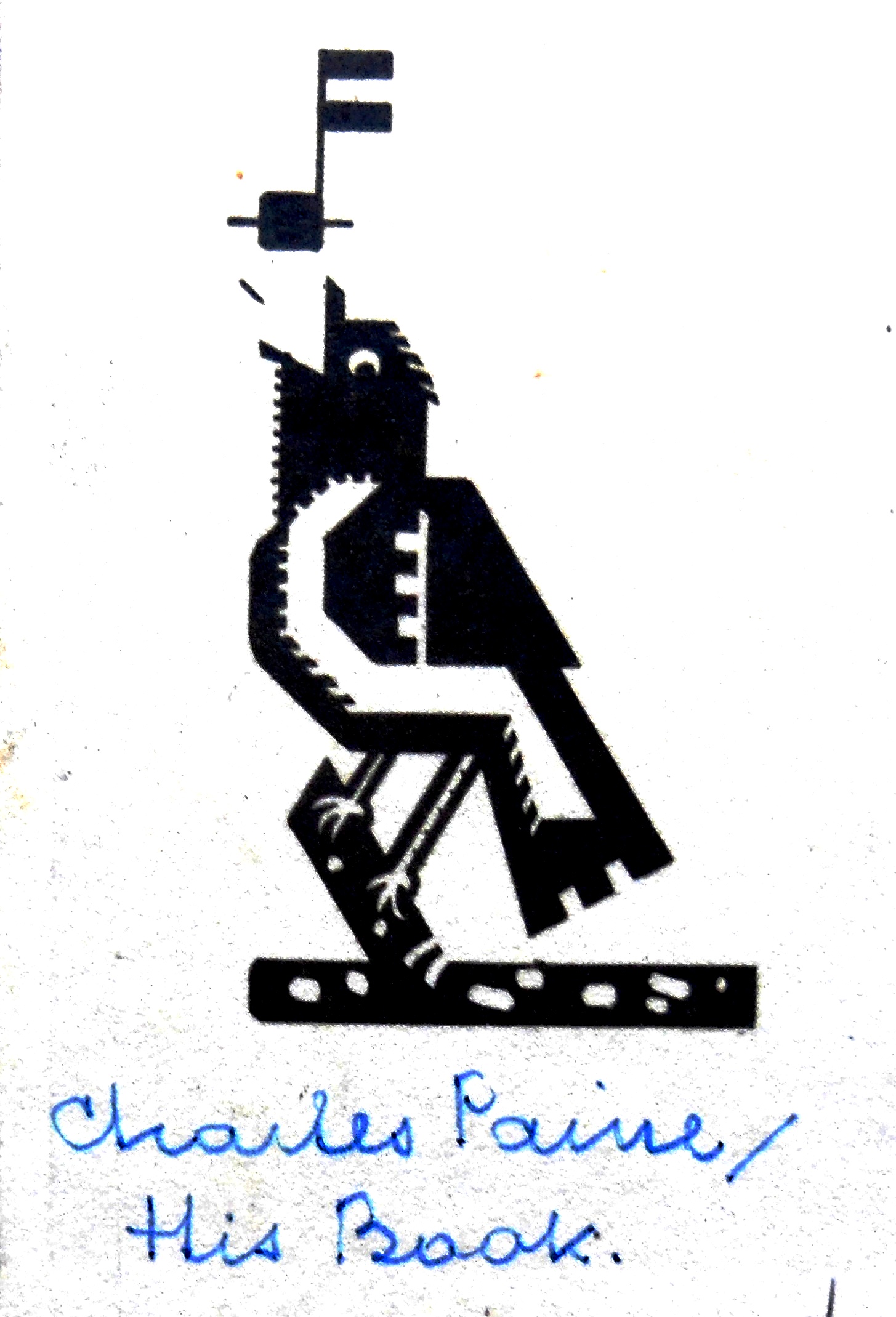 1 Book Plate Charles Paine