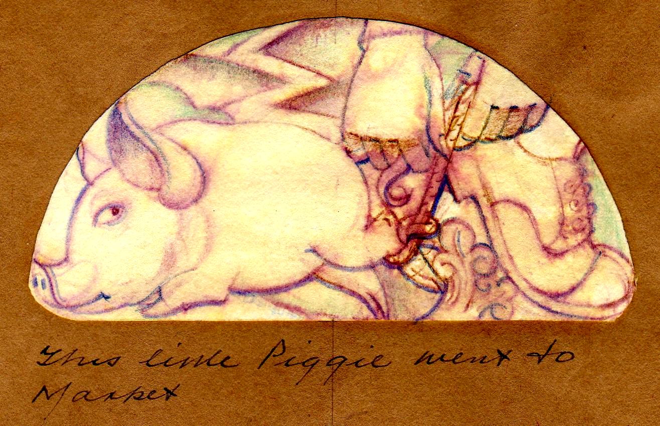 11This little piggie went to market - chocolate moulds c.1943