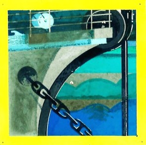 Cable Ship Display Paine acrylic original artwork 2