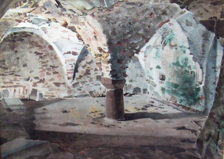 St. Mary's Crypt Gorey Castle 13 x 10 ins