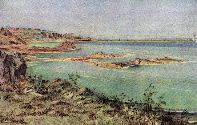 Jersey post card series CP - Geffroi's Leap and S. Catherine's Breakwater