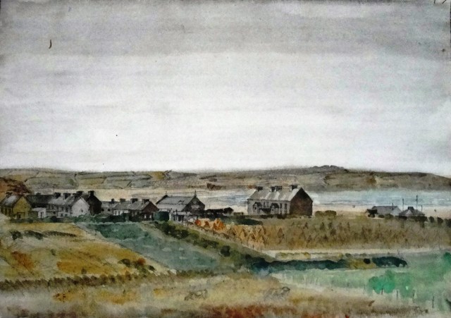 Jersey View Watercolour sketch Paine