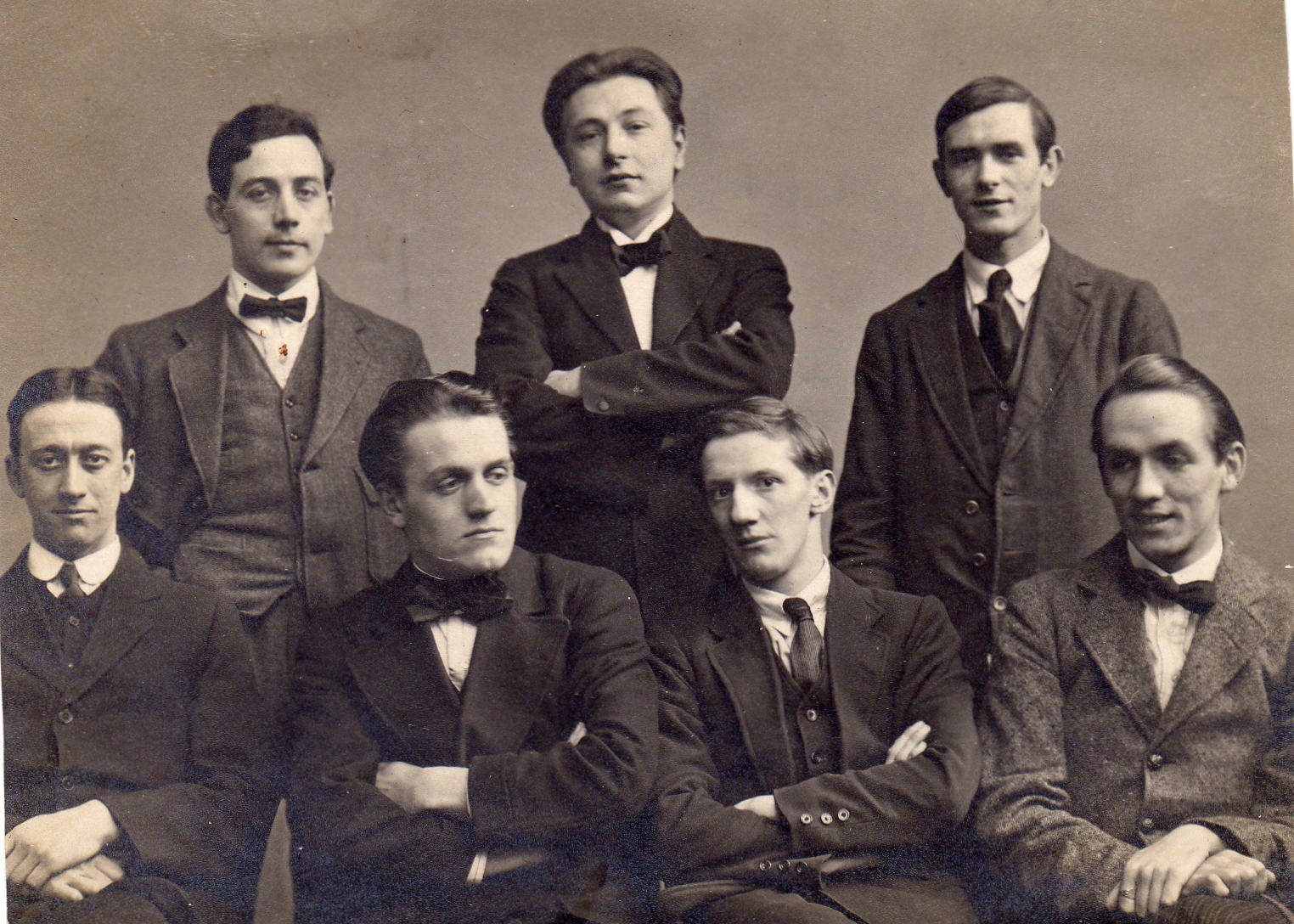 Christmas Social Dramatic Feb 1916 CP seated 2nd from right