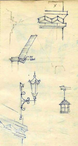 Courtyard watercolour sketch (7)