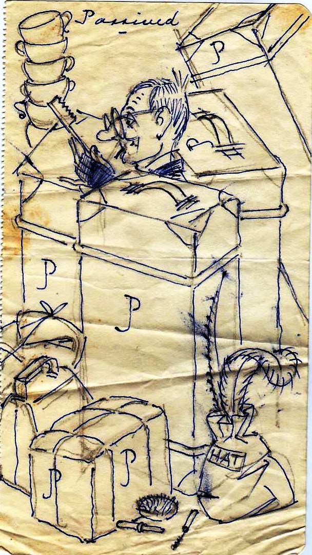 Joan's luggage cartoon