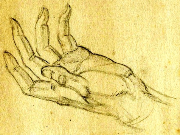 Hands pencil studies Paine (3)