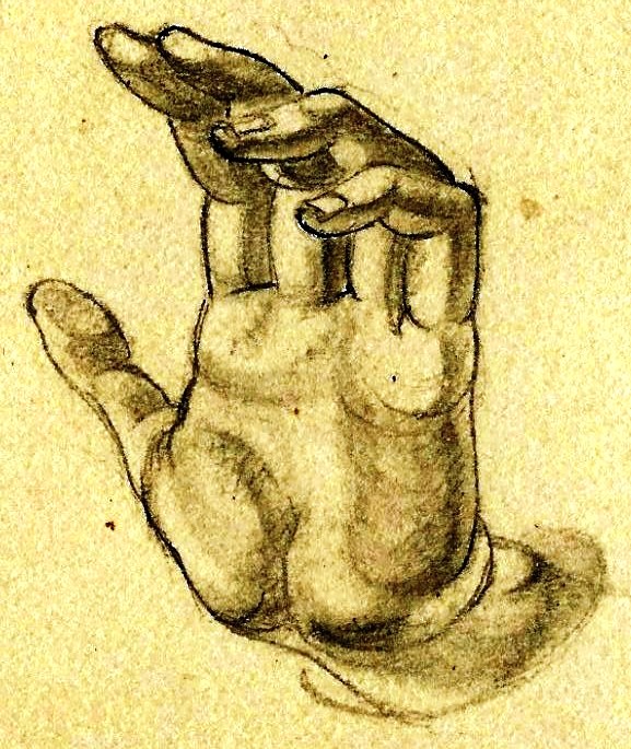 Hands pencil studies Paine (4)