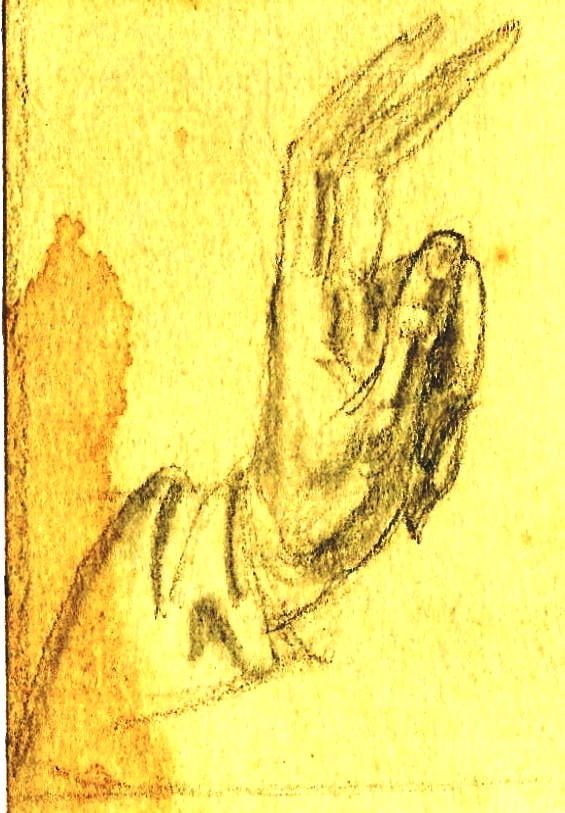 Hands pencil studies Paine (5)