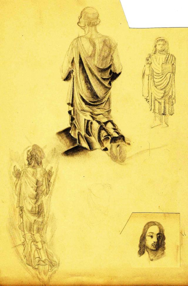 Paine Saint with drapery 2